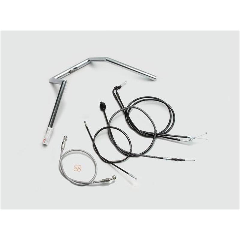 ハンドル ハリケーン 200ロボット1型 ハンドルSET クローム SR400 01-21 H304-108C 取寄品