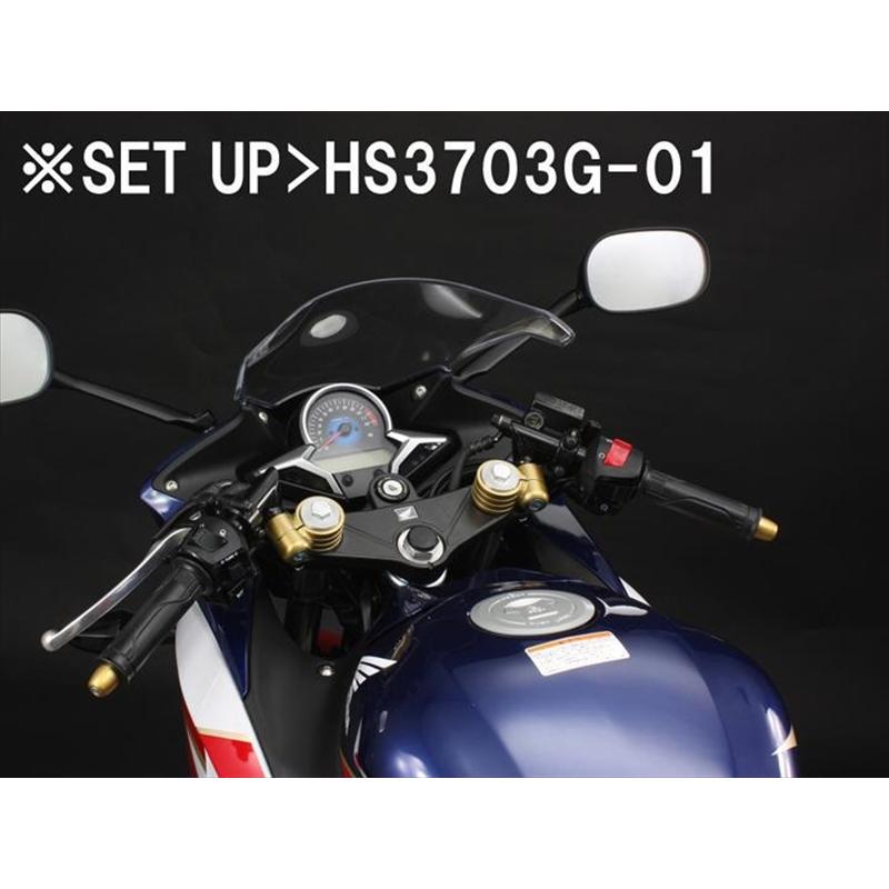 バイク ハンドル ハリケーン HURRICANE セパレートハンドル TYPEI HS3703B-01 取寄品の画像