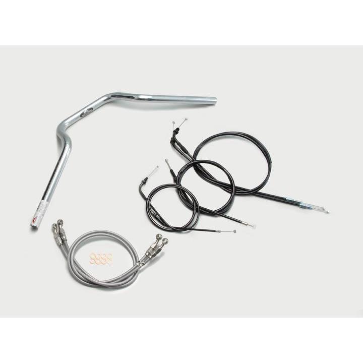 バイク ハンドル ハリケーン HURRICANE クォーター３型 ハンドルSET H005-903C 取寄品