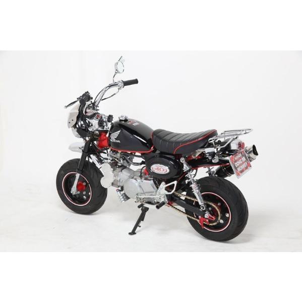 バイク用 三段シート ブラック ゴールドパイピング モンキー用 【公式