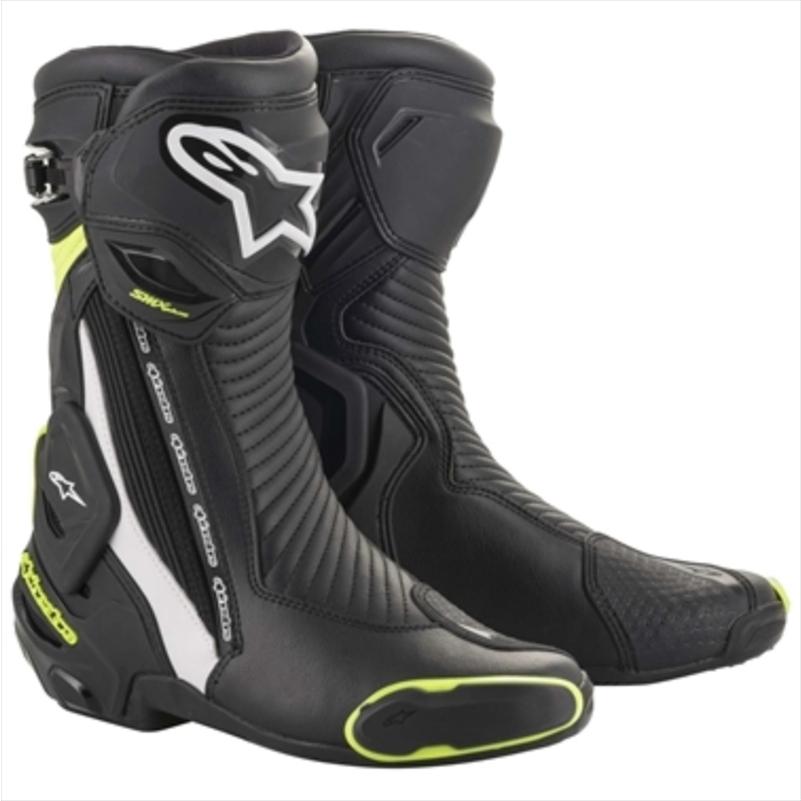 バイク ウェア アルパインスター SMX PLUS V2 BOOT 125BK/WH/YLF 44 