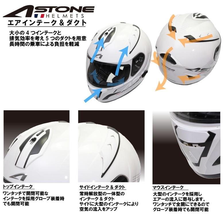 France Astone デザイン フルフェイスヘルメット Gtb600 インナーシールド装備 バイク用 かっこいい フランス セール開催中最短即日発送 ソリッド アストン おしゃれ