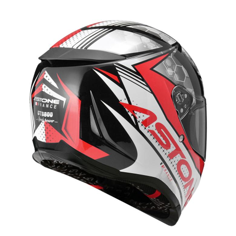 バイクフルフェイスヘルメット ASTONE GTB800 BLACK/AO11RED
