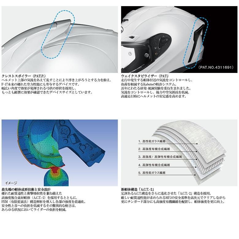 バイクヘルメット OGK KABUTO オージーケーカブト F-17 GLANZ バイクヘルメット OGK KABUTO オージーケーカブト F-17 GLANZ