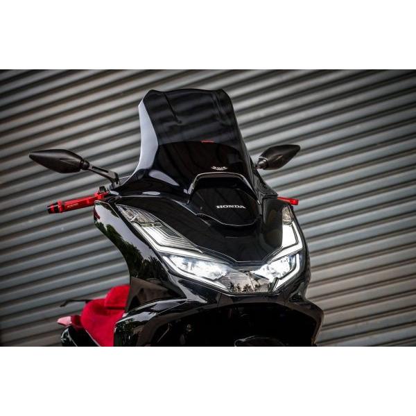 バイクウインドシールド スクリーン 風除け 風よけ 風防 ロングシールド スモーク ウインドスクリーン 21 ホンダ Pcx用 Ti ヘルメット バイク用品はとや 通販 Yahoo ショッピング
