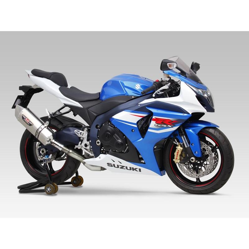 GSX-R1000（12- : カナダ仕様） Slip-On HEPTA FORCEサイクロンEXPORT SPEC 政府認証 STBS（チタンブルーカバー/ステンレスエンドタイプ） 110-519-L06C0