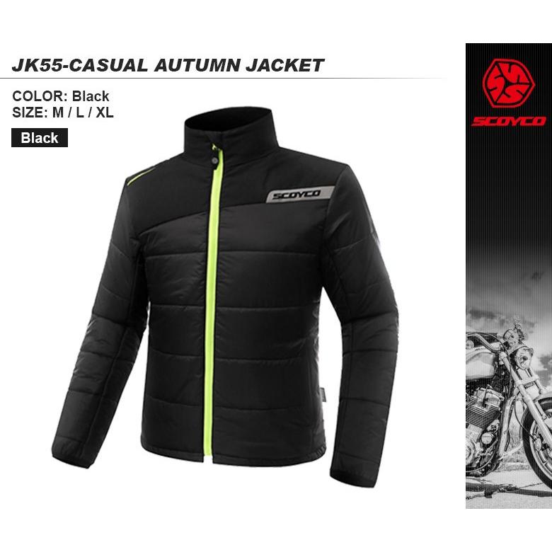 バイクジャケット 薄くて軽い防寒ウェア ジャケット 普段着使い リフレクター付き Scoyco スコイコ Jk55 ヘルメット バイク用品はとや 通販 Paypayモール