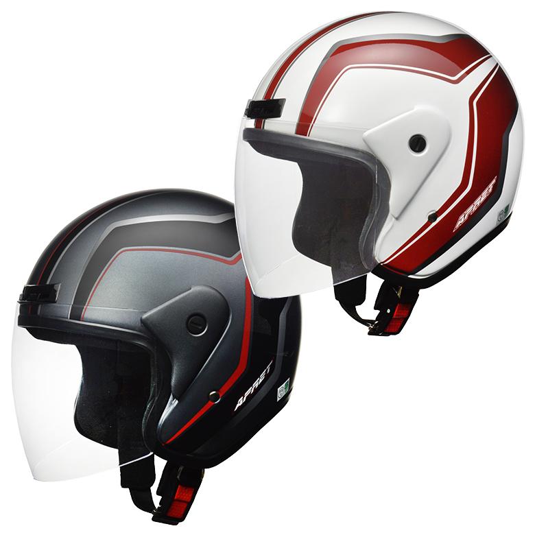 バイク用 ヘルメット ジェット おすすめ かっこいい 人気色 男女兼用