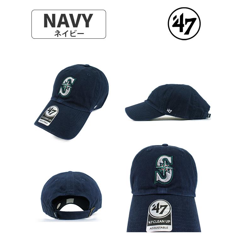 47 フォーティセブン MLB マリナーズ  ローキャップ ロゴ Seattle Mariners クリーンナップ CLEAN UP CAP 帽子 メジャーリーグ メンズ レディース ユニセックス｜hatshop-tezukayama｜08