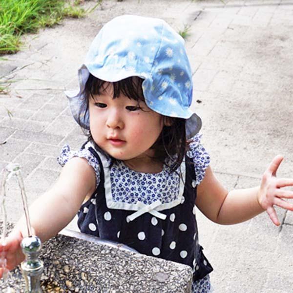 Connectm ひらひらハット Uvカット 46 50cm 日本製 Uv加工 サイズ調整 赤ちゃん 女の子 日よけ 帽子 ベビー キッズ 01 1005 01 1005 Sun S Market 通販 Yahoo ショッピング