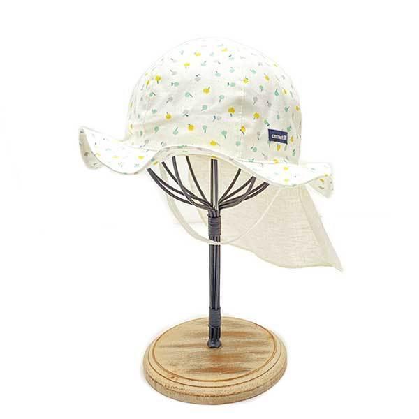 connect M 日よけカバー付き キャペリンハット UVカット 48〜52cm 日本