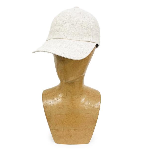 CASTANO（カスターノ） ロングバイザー リネン つば長キャップ M〜3L