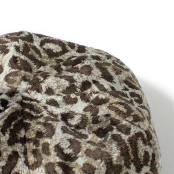 NAMIKI レオパード ベレー帽 日本製 ファーベレー アニマル 総柄