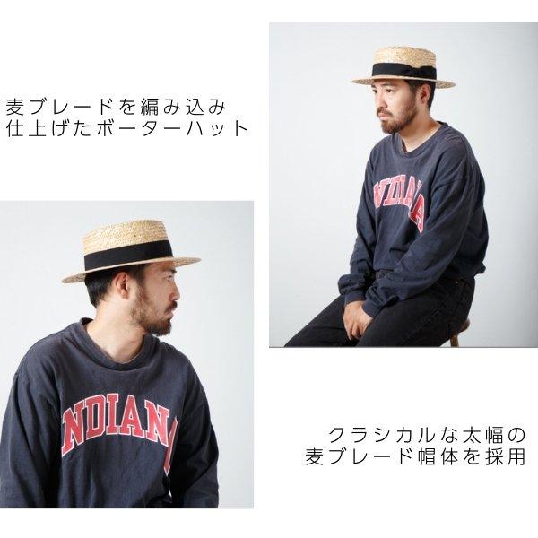 RACAL（ラカル） RACAL Wheat Braid Boater Hat M〜Lサイズ 日本製
