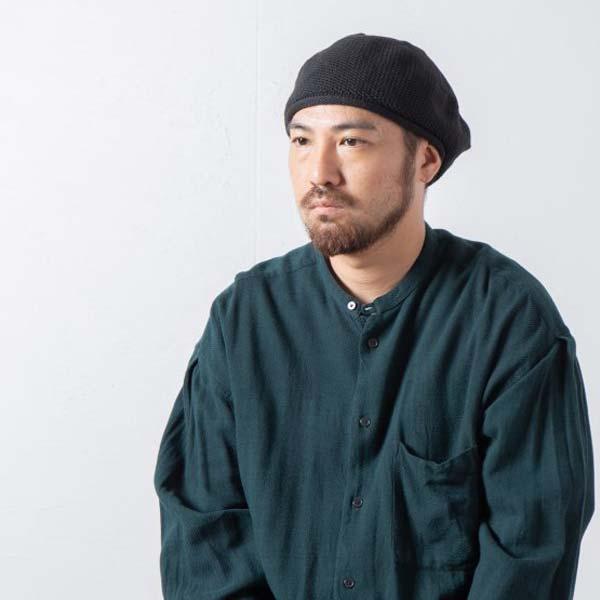 RACAL OrganicCotton&RecyclePolyester Blend Knit Tam Beret 日本製 ニットベレー タムベレー メッシュ ベレー帽 帽子 RL-23-1273｜hatshop｜11