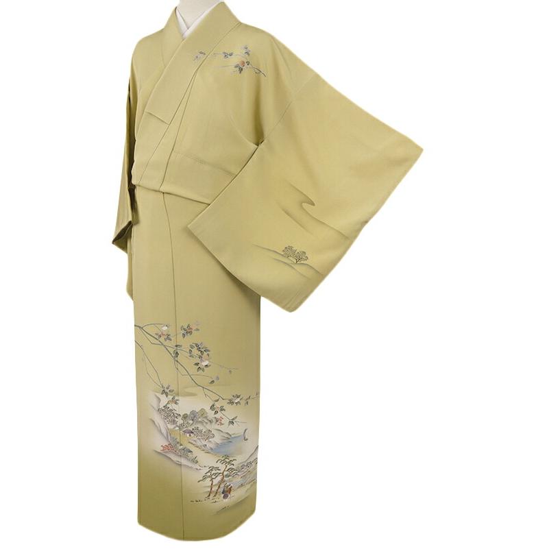 平和屋着物＊夏物　訪問着　絽　草花文　暈し染め　正絹　逸品　AABJ9060jd 平和屋着物＊夏物 訪問着 絽 草花文 蛍 正絹 逸品 AABE0607jd 訪問着