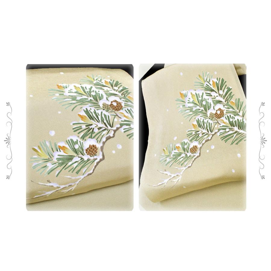 袋帯 唐織 編も 歌舞伎 蜀江 立涌 亀甲 竹 生成色 ガード加工 O-4360 