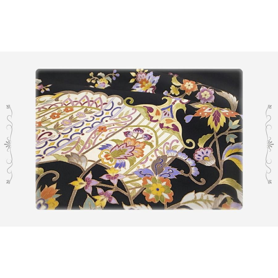 平和屋着物□極上 和染紅型 栗山紅型 栗山吉三郎 九寸名古屋帯 いろは