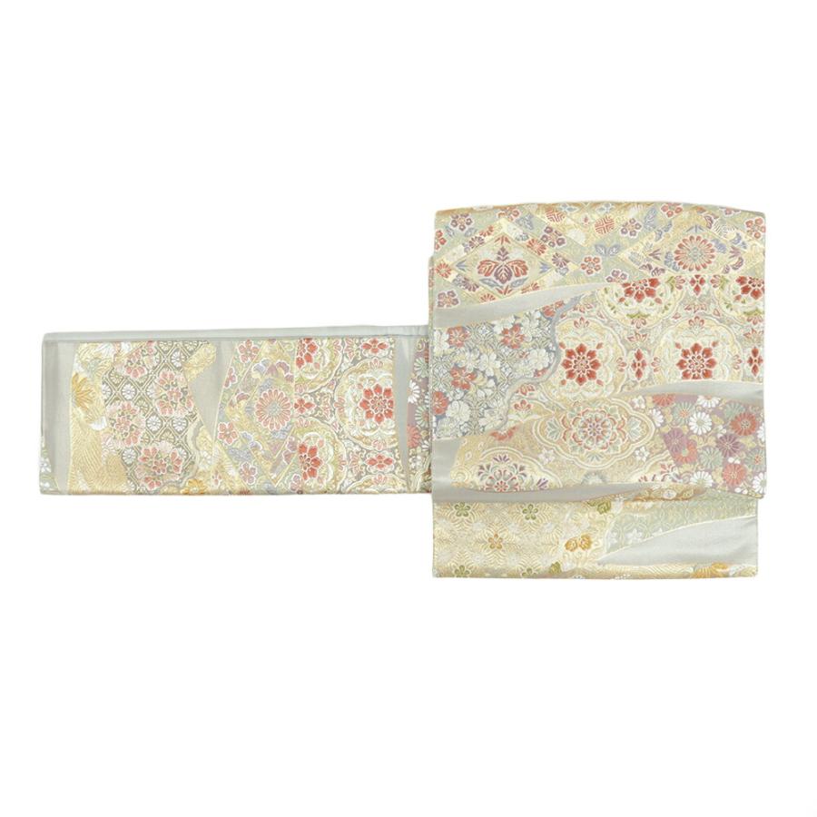 二重太鼓　正絹　付け帯　二部式帯 金色の小さい花の刺繍 楽天市場】二部式帯の通販 二重太鼓 正絹 付け帯 二部