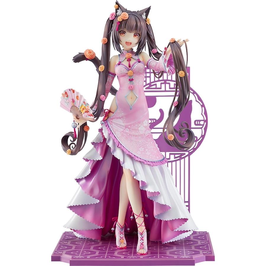 猫ぱら 黒茶 華ロリVer. 1/7規摸 ABS\u0026PVC製 ペンキ塗り済み為し終える品図形 フィギュア-フィギュア本体-ゲーム、おもちゃ