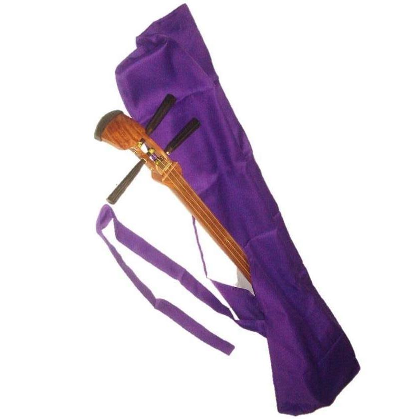 三味線 セット　紫色 布製 付属品付き　名有り　レトロ　hujimoto 35 中古三味線 中古 紫檀津軽三味線（合皮） sc-t35 大津楽器店｜明治34年