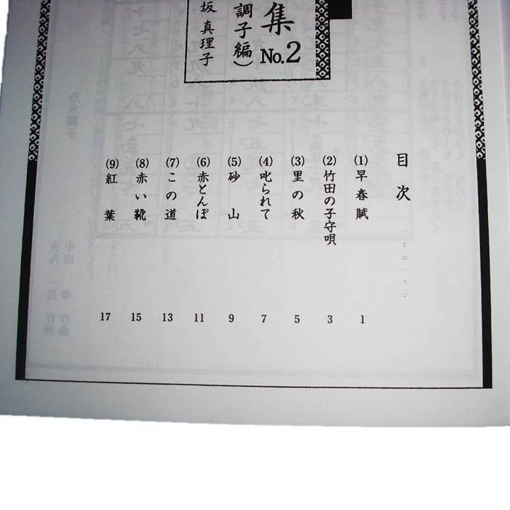 日本の名曲集 No.2 （乃木調子編） 神坂真理子編曲 （大日本家庭音楽
