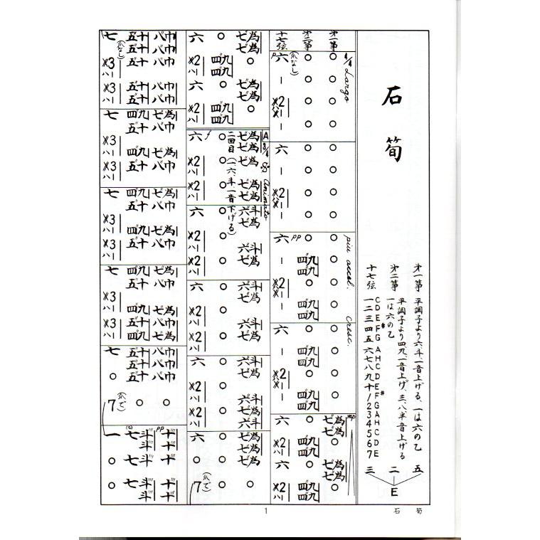 石筍 沢井忠夫作曲 （前川出版社発行）D335 譜本 琴譜 箏譜 箏曲 楽譜