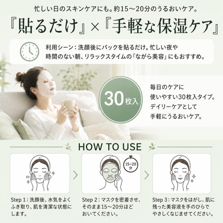 MDSKIN LABO CICAプレミアムケアマスク 30枚 シカ フェイスマスク EGF