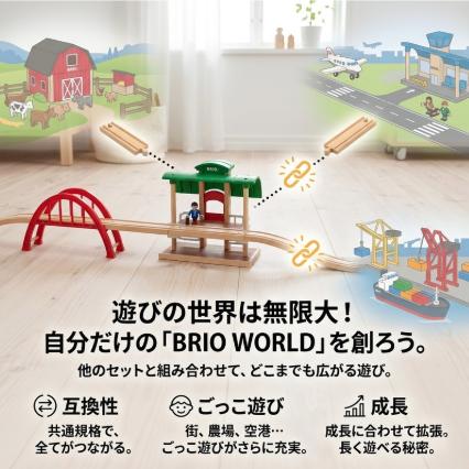 BRIO ブリオ 33512 トラベルレールセット 木製レール 電車 おもちゃ 42