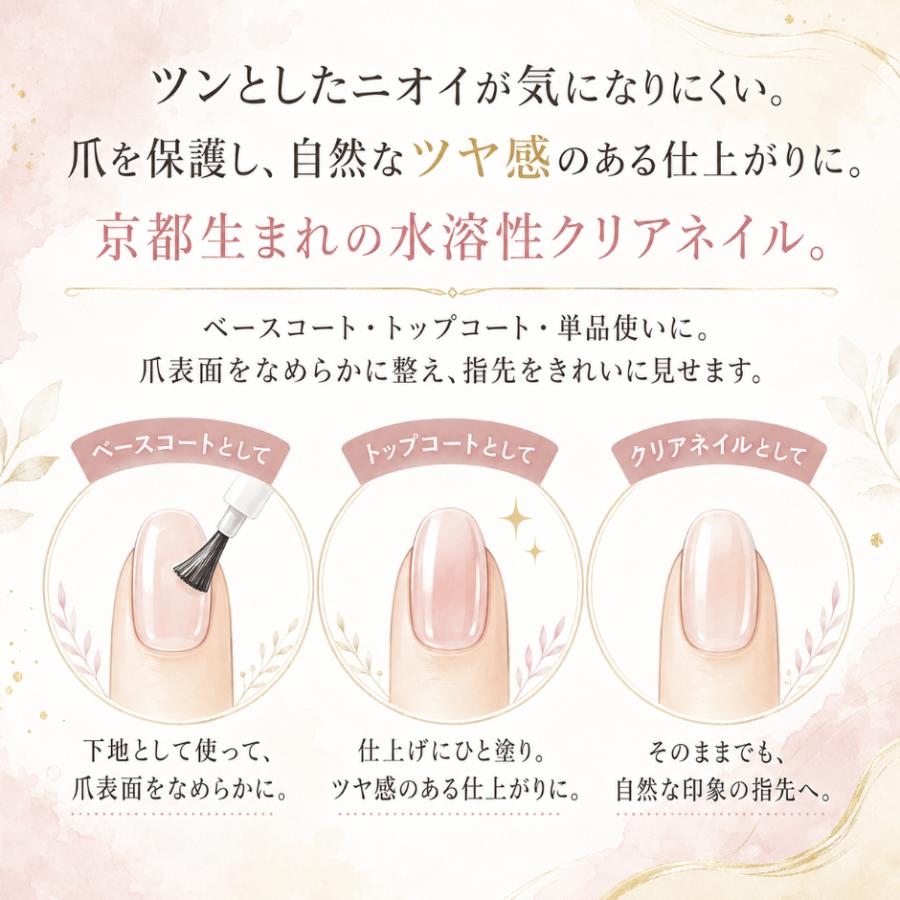上羽絵惣 胡粉ネイル スーパーコート 10ml ベースコート トップコート