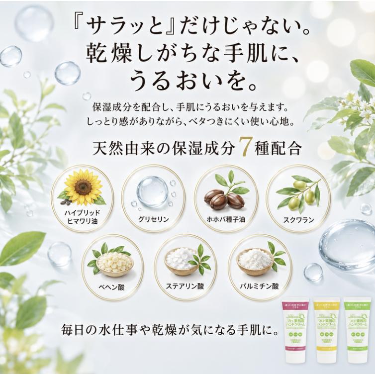 プロ・業務用ハンドクリーム 60g 無香料 ゆず のばら ハンドケア