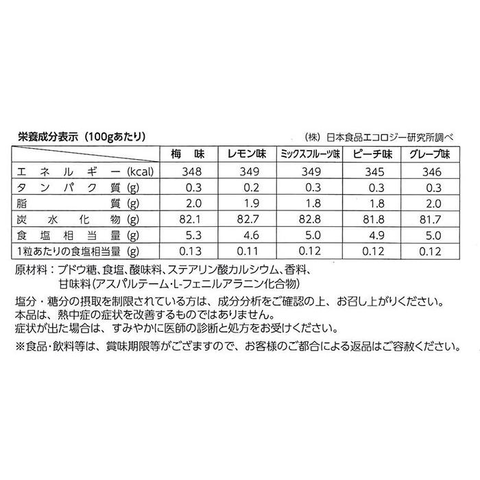 塩タブレット 5兄弟 ランドアート 500g 袋入 約185粒 熱中症対策 塩分補給  塩飴 栄養補助食品 塩あめ 塩アメ｜hattenba-store｜05