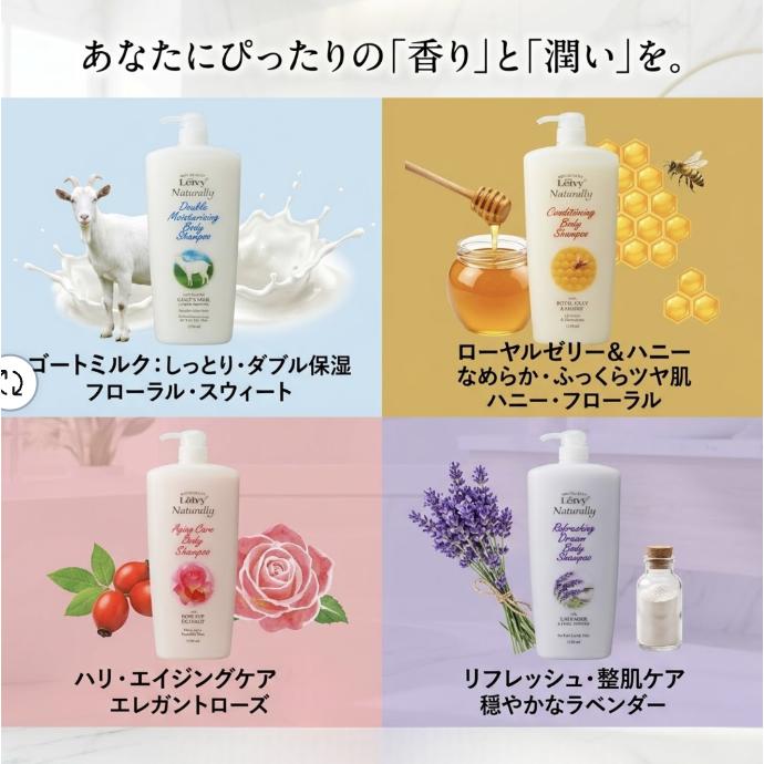 LEIVY レイヴィー ボディシャンプー ゴートミルク 1150ml 保湿 弱酸性