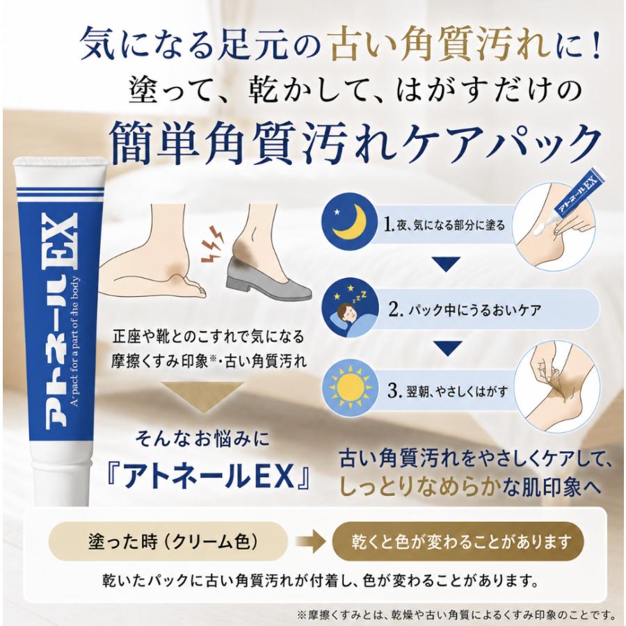 マイノロジ アトネールEX 15g 足元パック くるぶし かかと 角質ケア