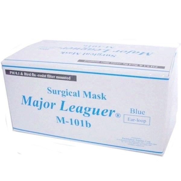 Major-Leaguer サージカルマスク 50枚入りM-101P-CASE パラメディカル メジャーリーガー サージカルマスク M-101 50枚入 2箱