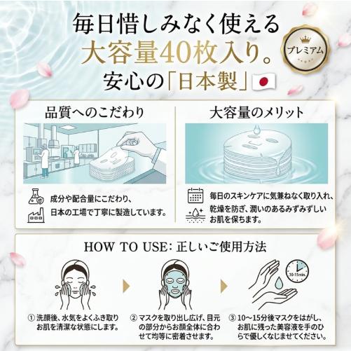 【新品】エリクセル リバイタ フェイスマスク 40枚入 8個セット ELIXCELL（エリクセル） リバイタ フェイスマスク 40枚 | パック