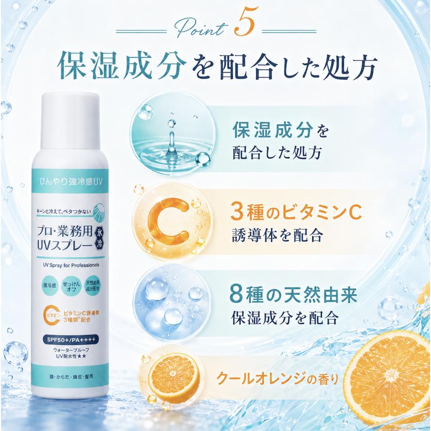 プロ業務用 UVスプレー 氷冷 90g 日焼け止め スプレー
