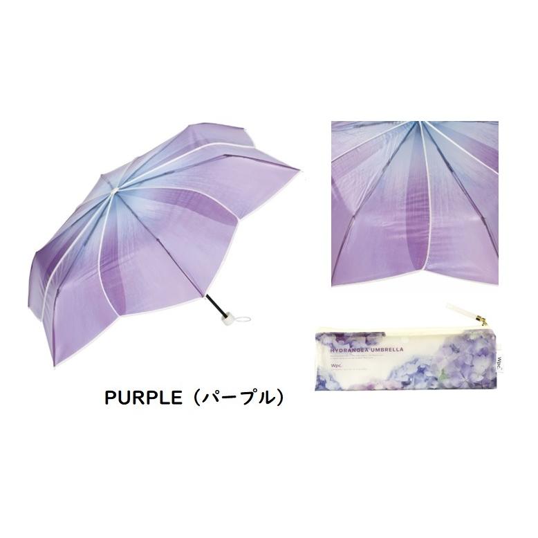 Wpc. 紫陽花アンブレラ ミニ 折りたたみ傘 ビニール傘 雨傘 花柄