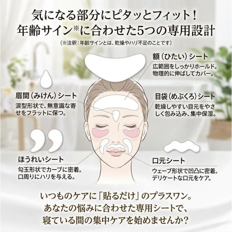 美ハリ おやすみ目元シート 18枚入 サイプラス 目元シート 保湿パック