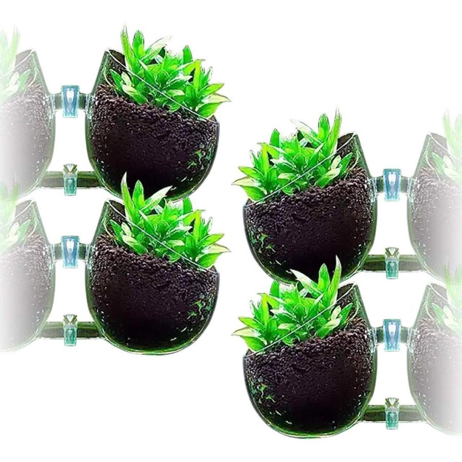 超大特価 D Stone アクアリウム 水槽 オーナメント インテリア かくれ家 ガラス 植物 無 ポット 透明 ４個 Shipsctc Org