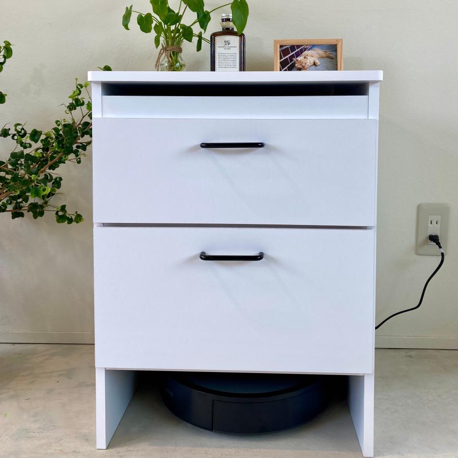 ルーター収納 隠す収納 ダーク ルンバ収納 組立不要 完成品 ルーター