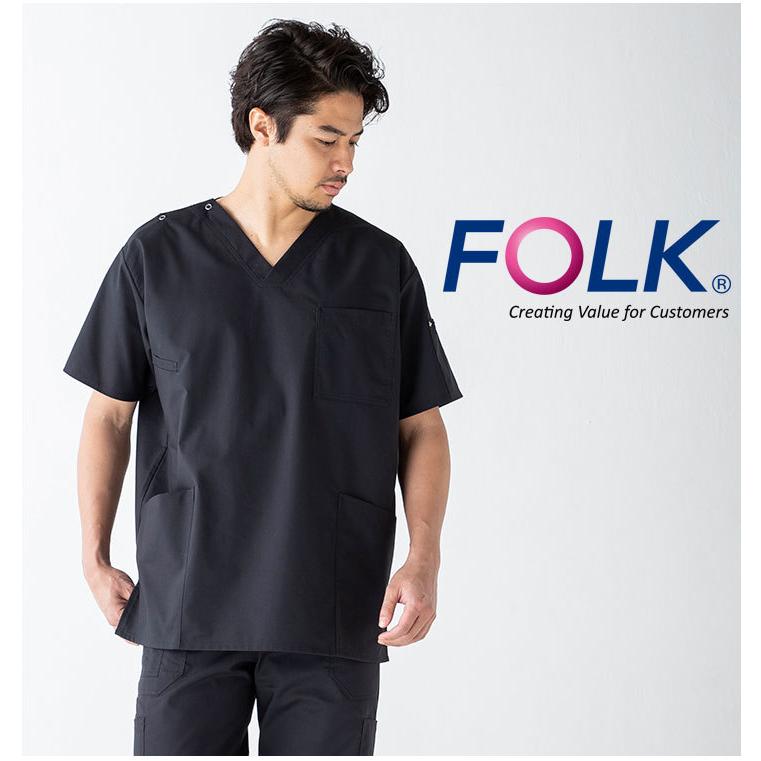 フォーク FOLK スクラブパンツ ディッキーズ Dickies フォーク 5017SC カーゴパンツ ストレッチ ユニフォーム 7033SC 男女兼用 医療用 病院 白衣 クリニック｜hattori-work｜09