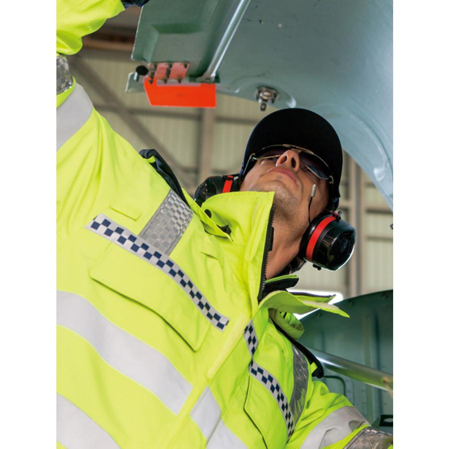 アイトス 高視認性 ディアプレックスジャケット AZ-56310 蛍光 警備員