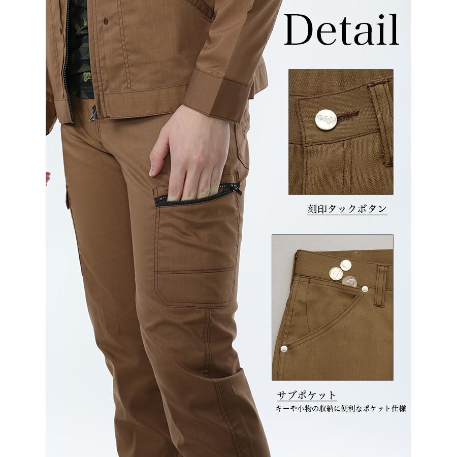 アイトス ラングラー 作業服 制服 カーゴパンツ ノータック AZ-64451