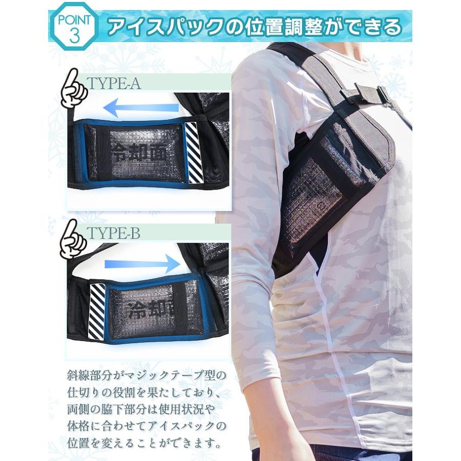 アイトス アイスベスト 保冷剤 8個付き 保冷ベスト 熱中症対策に