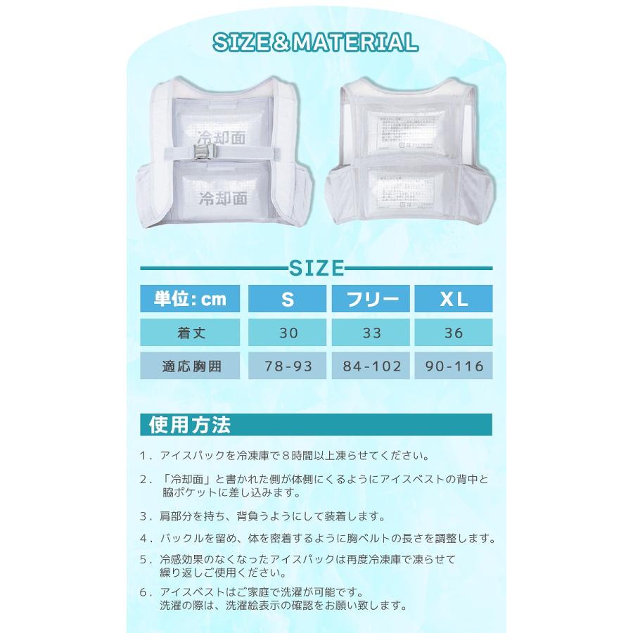 アイトス アイスベスト クールベスト 保冷剤 4個付き 熱中症対策