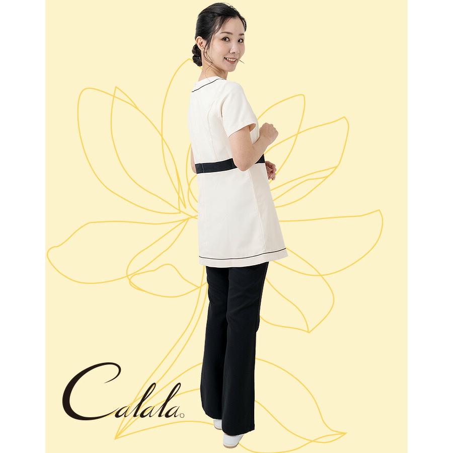 キャララ Calala ストレッチ 透け防止 吸汗 制電 チュニック CL-0183 