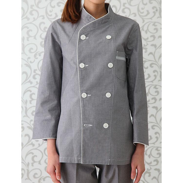 コート RA6513-8 HAKUI セブンユニフォーム 白衣 コックコート 長袖 メンズ レディース カフェ 飲食店 厨房 制服 レストラン ユニフォーム コート RA6513-8 HAKUI セブンユニフォーム 白衣 コックコート 長袖