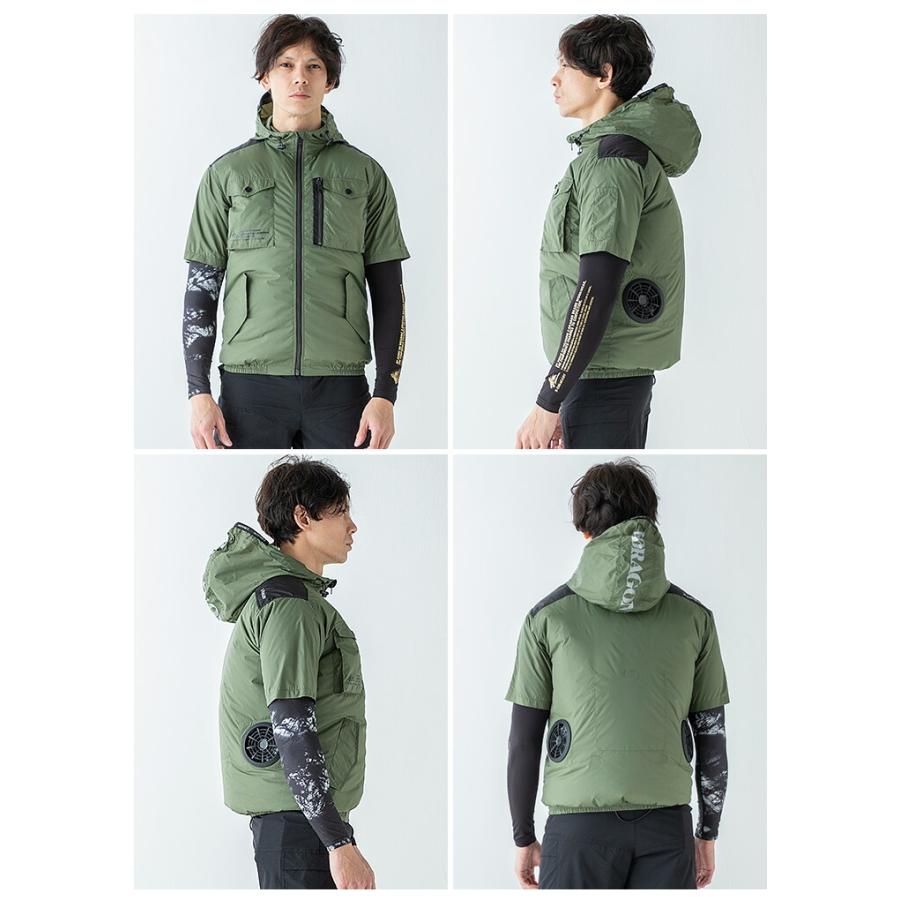 自重堂 空調服 半袖ブルゾン フード付き Z-DRAGON 74260 服のみ 熱中症