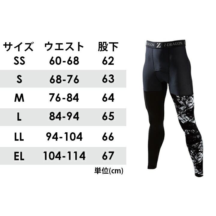 自重堂 2枚セット インナーパンツ Z-DRAGON 75161 接触冷感 夏用